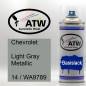 Preview: Chevrolet, Light Gray Metallic, 14 / WA9789: 400ml Sprühdose, von ATW Autoteile West.